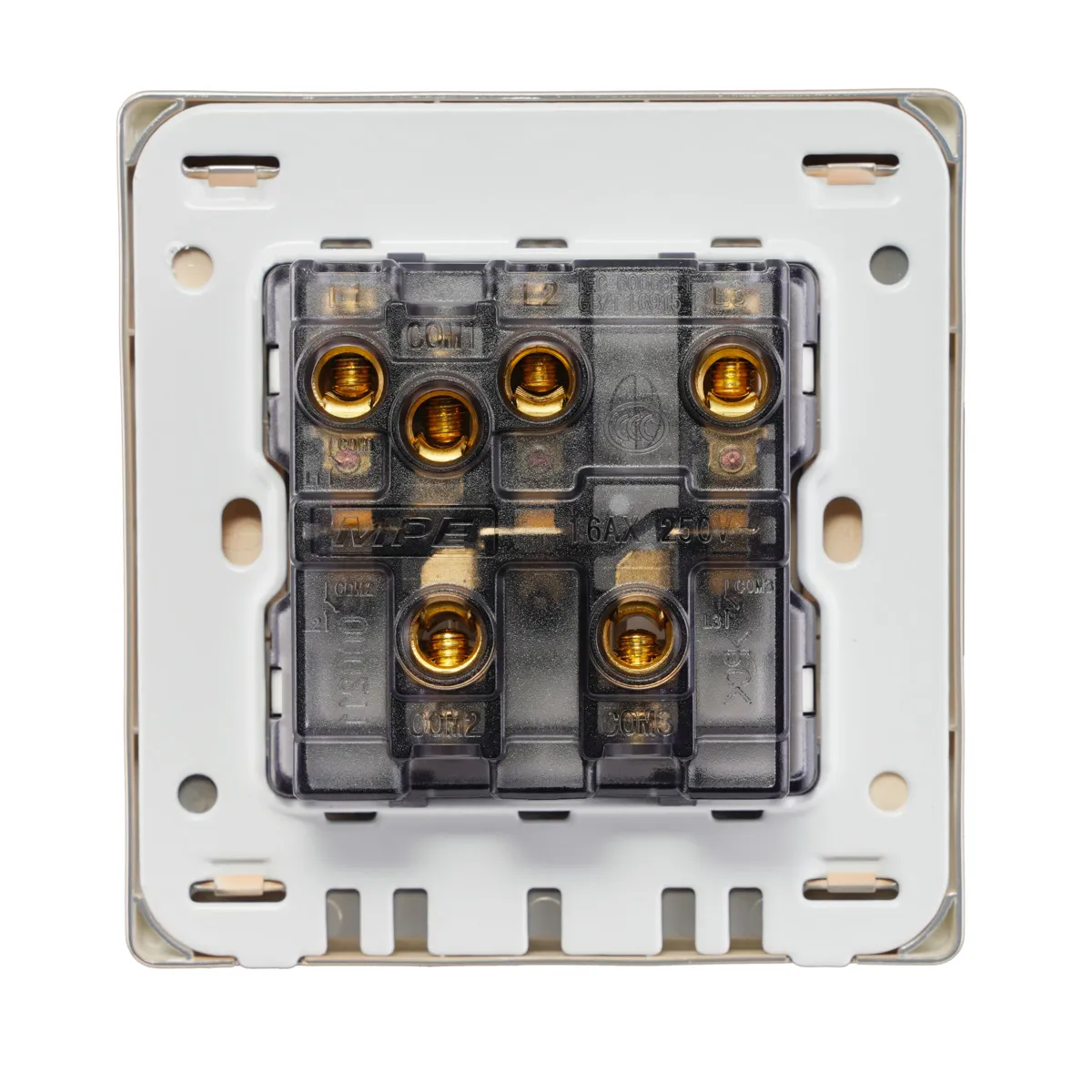Mặt 3 công tắc 1 chiều MPE 16A-250V