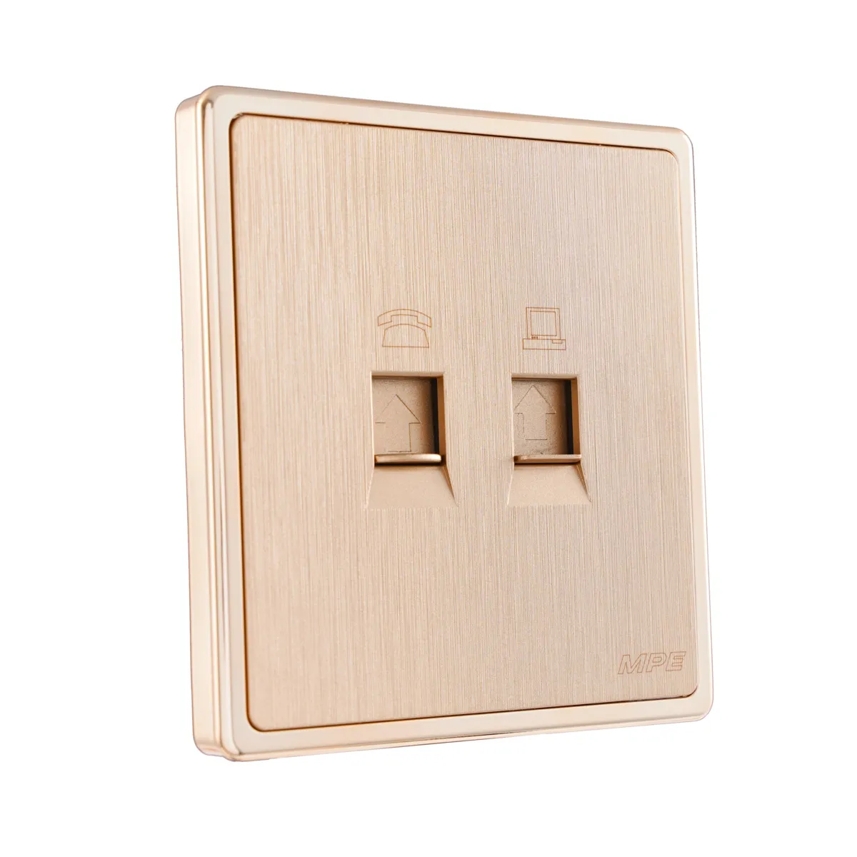 Ổ cắm điện thoại MPE + mạng lan