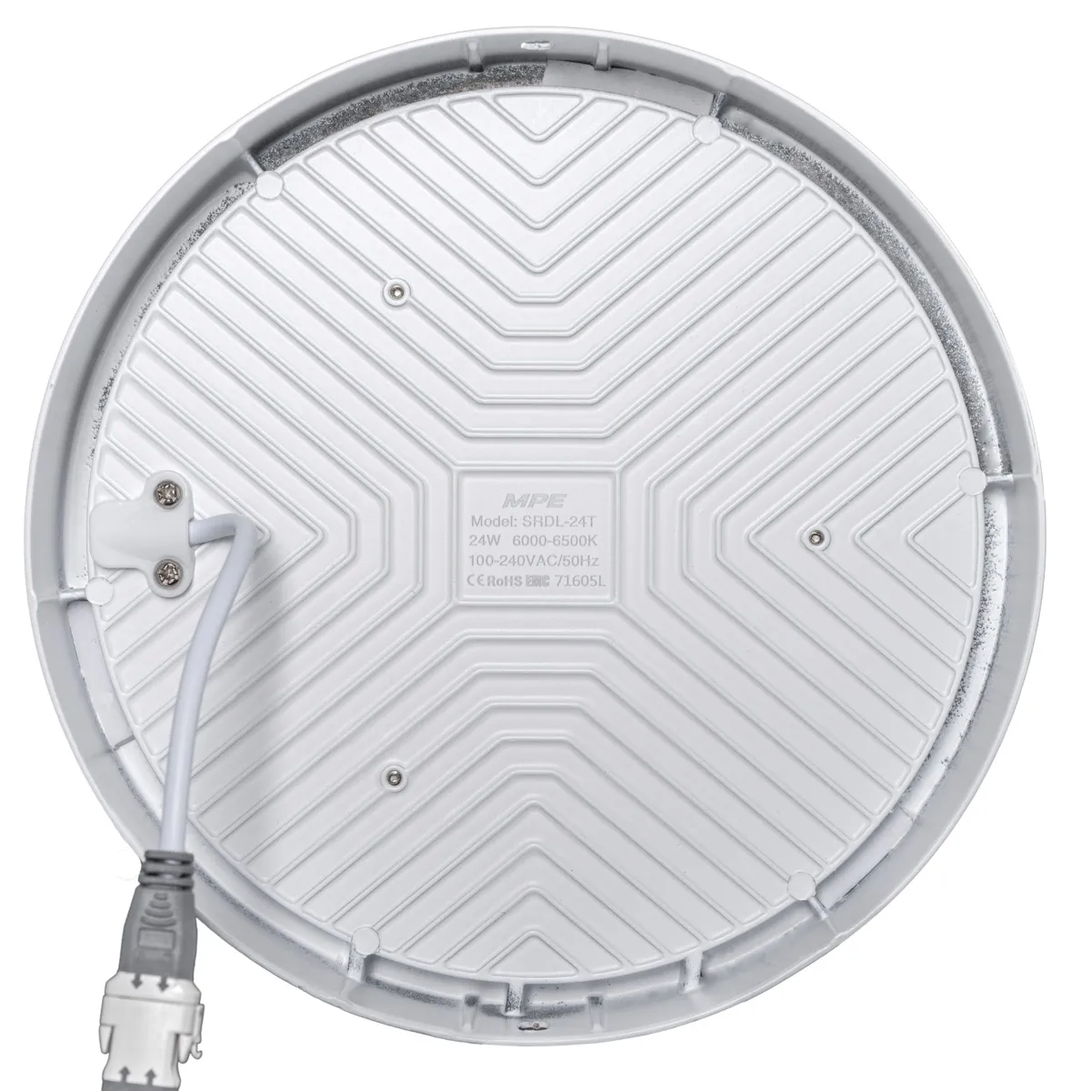 Đèn LED downlight MPE tròn nổi tràn viền trắng 24W series SRDL