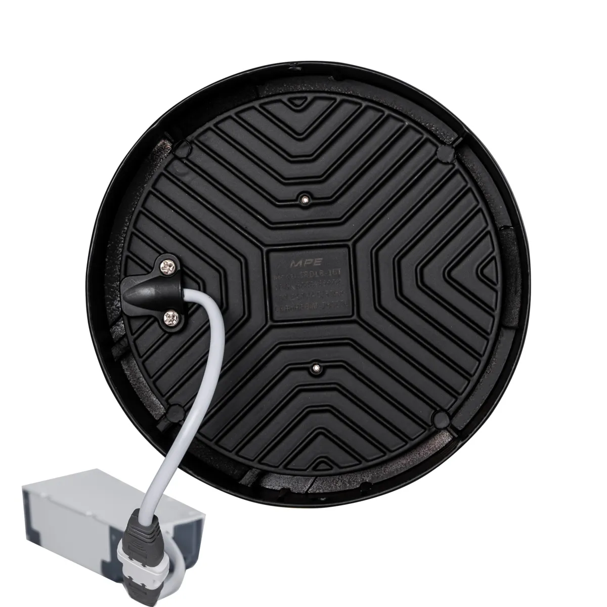 Đèn LED downlight MPE tròn nổi tràn viền đen 16W series SRDL