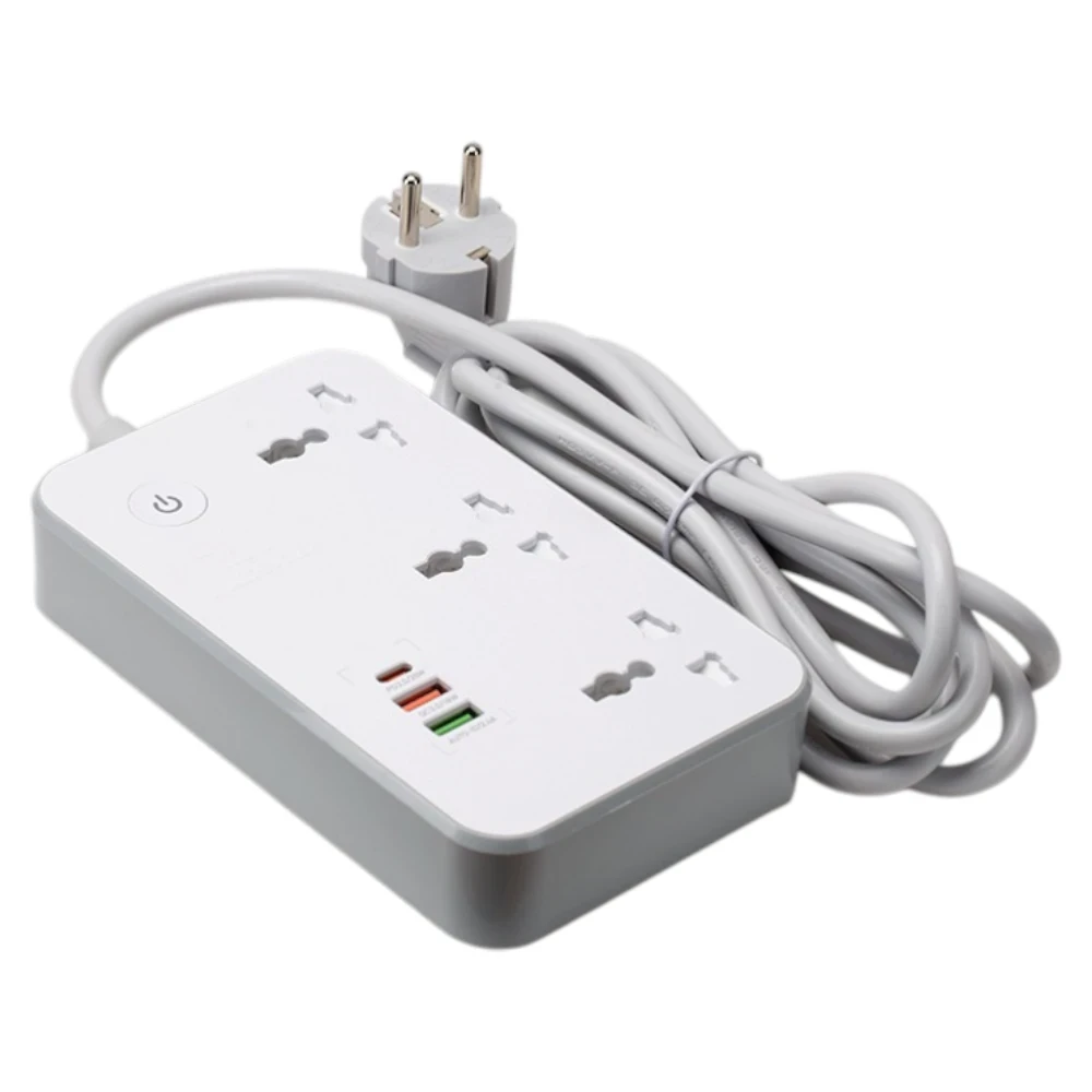 Ổ cắm kéo dài thông minh Wifi Rạng Đông OC08.WF.USB 3C/10A 2500W