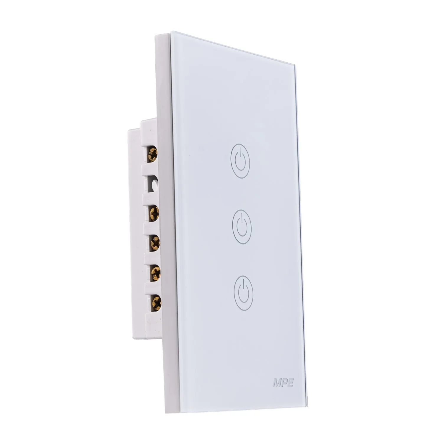 Mặt 3 công tắc MPE chữ nhật Zigbee
