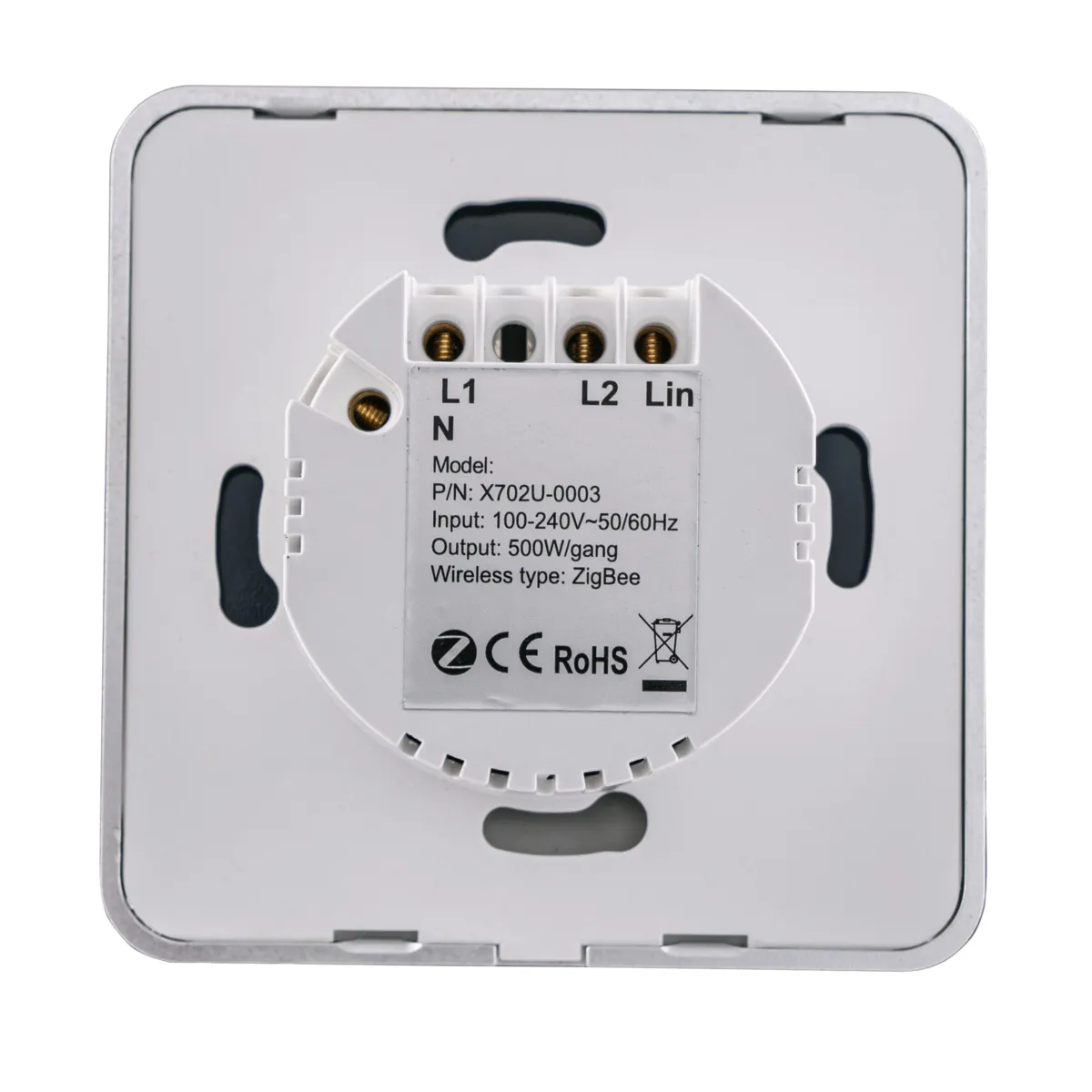 Mặt 2 công tắc MPE vuông Zigbee