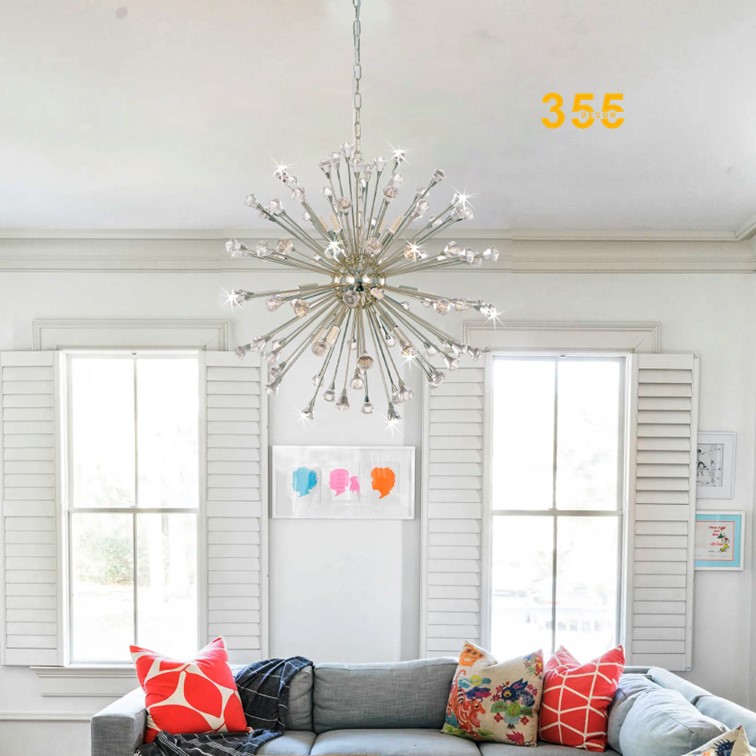 Đèn thả pha lê TPL101 Bạc