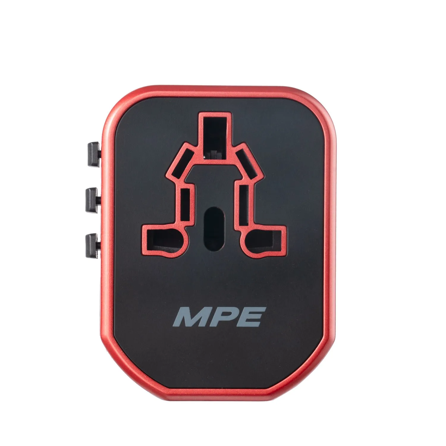Ổ cắm du lịch đa năng MPE chân cắm kiểu Châu Âu Úc Mỹ Tích hợp 2 sạc USB mã TA5