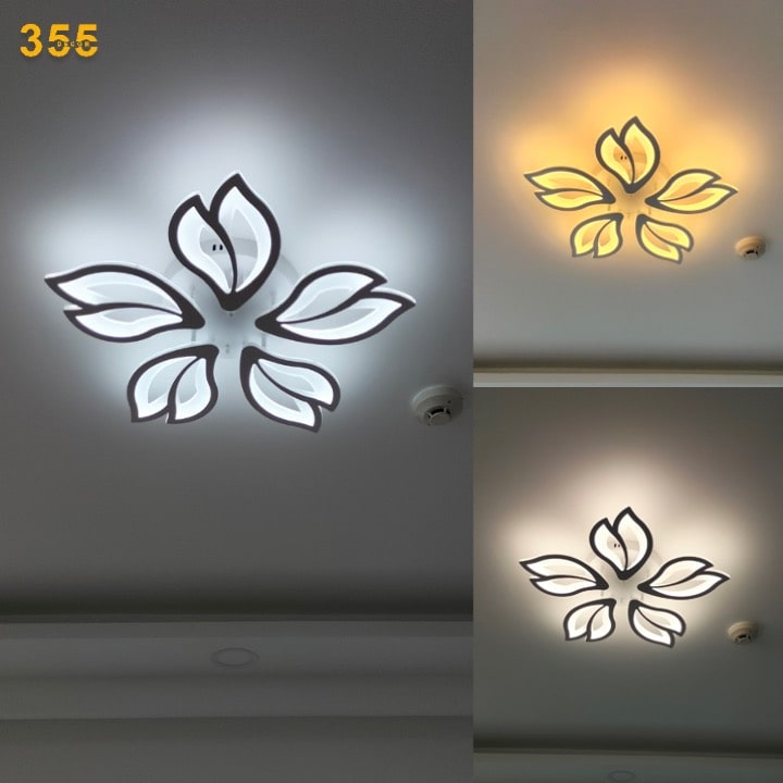 Đèn ốp trần mica 355 DECOR OT37 LED 3 CHẾ ĐỘ