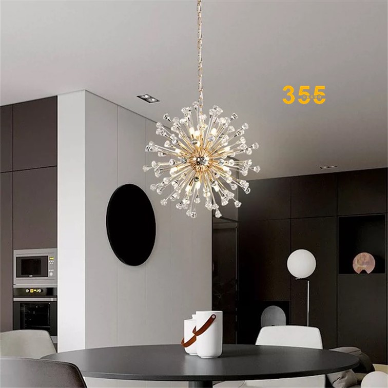 Đèn thả pha lê TPL101 Vàng