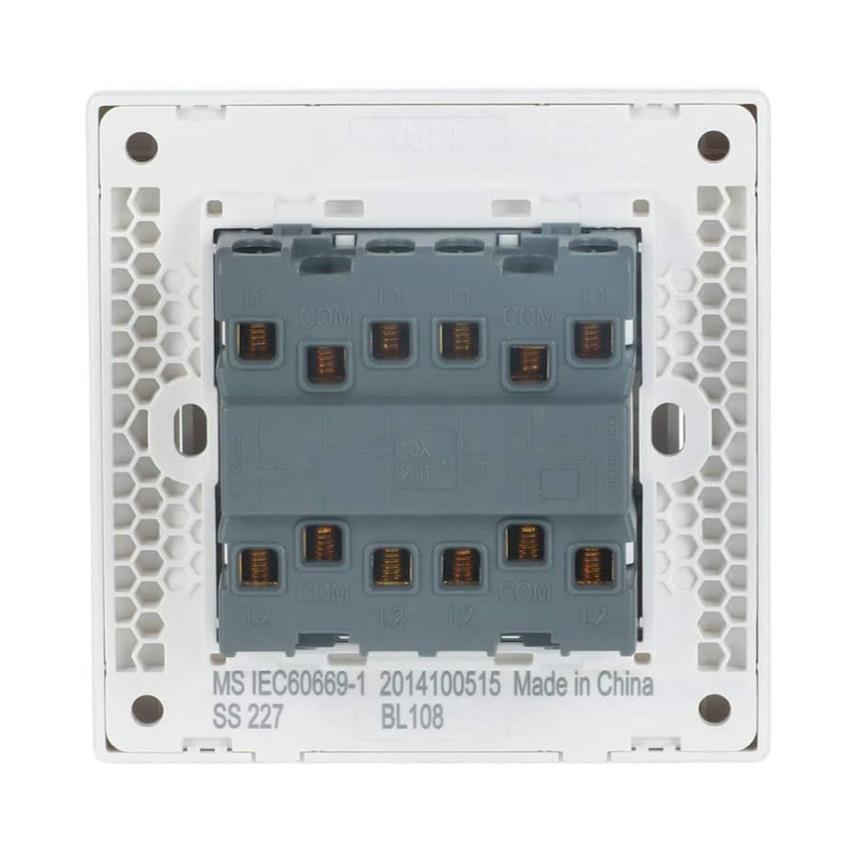 Bộ công tắc bốn ABB Inora BL108 2 chiều 10AX