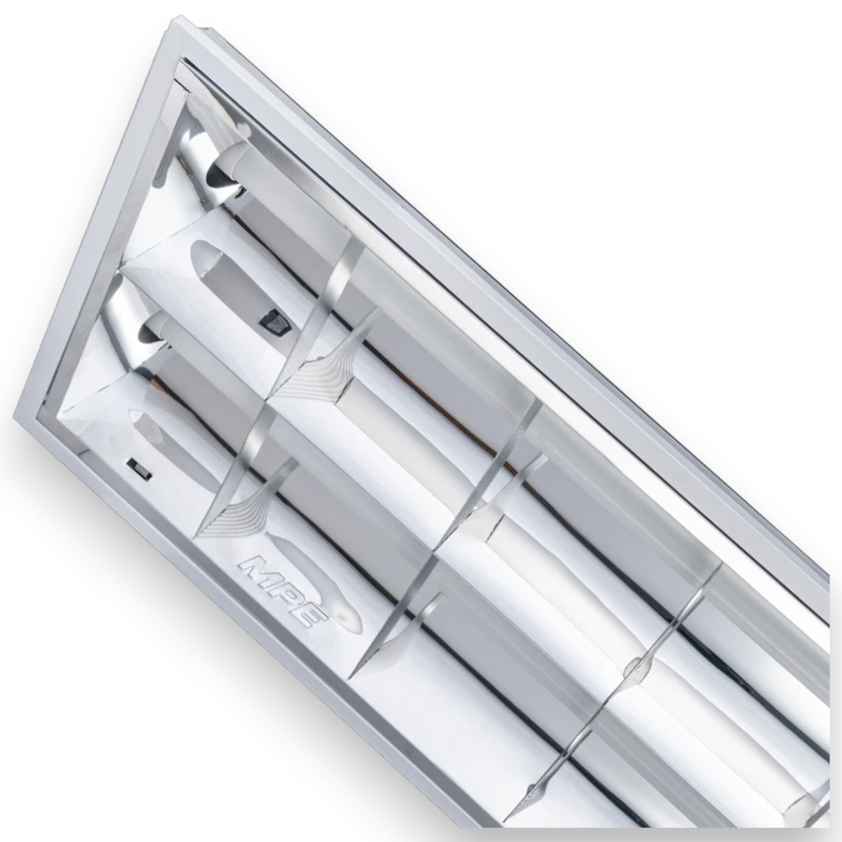 Bộ máng đèn xương cá mpe sử dụng Led tube 1.2m 2 bóng