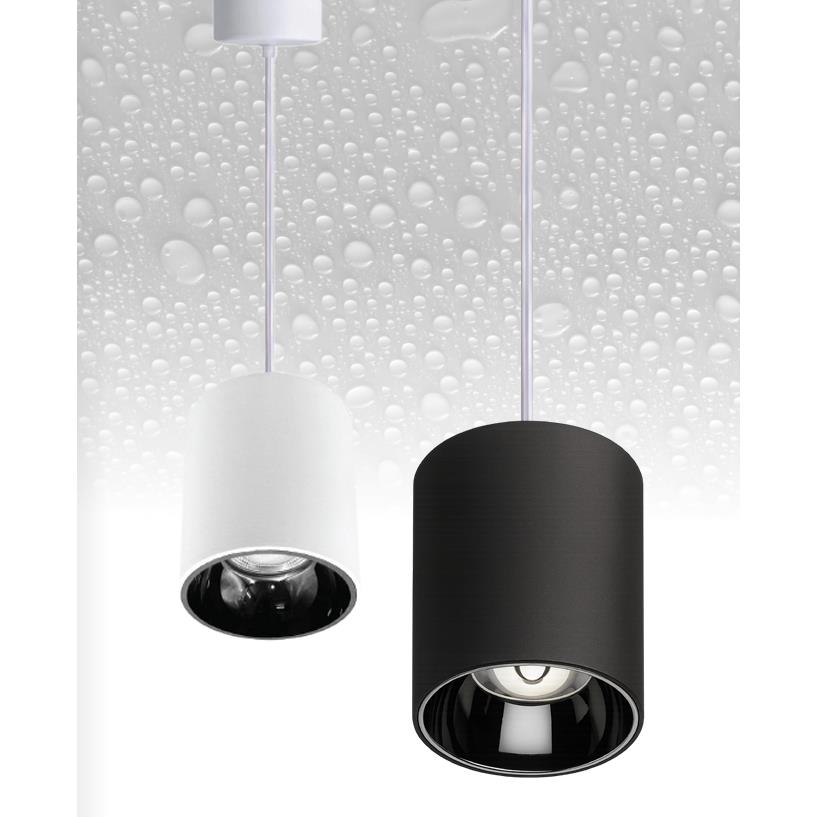 Đèn treo trần VinaLed V12PDF vỏ đen và trắng