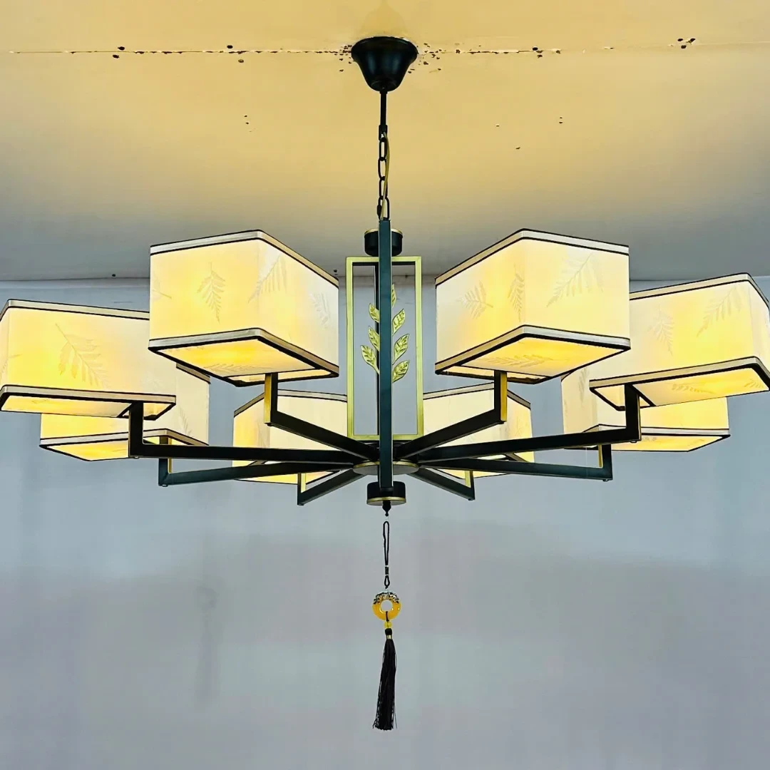 Đèn thả thiết kế 355 decor Ø1200*H450 ĐẾ: Ø120*H50 - E14* 8