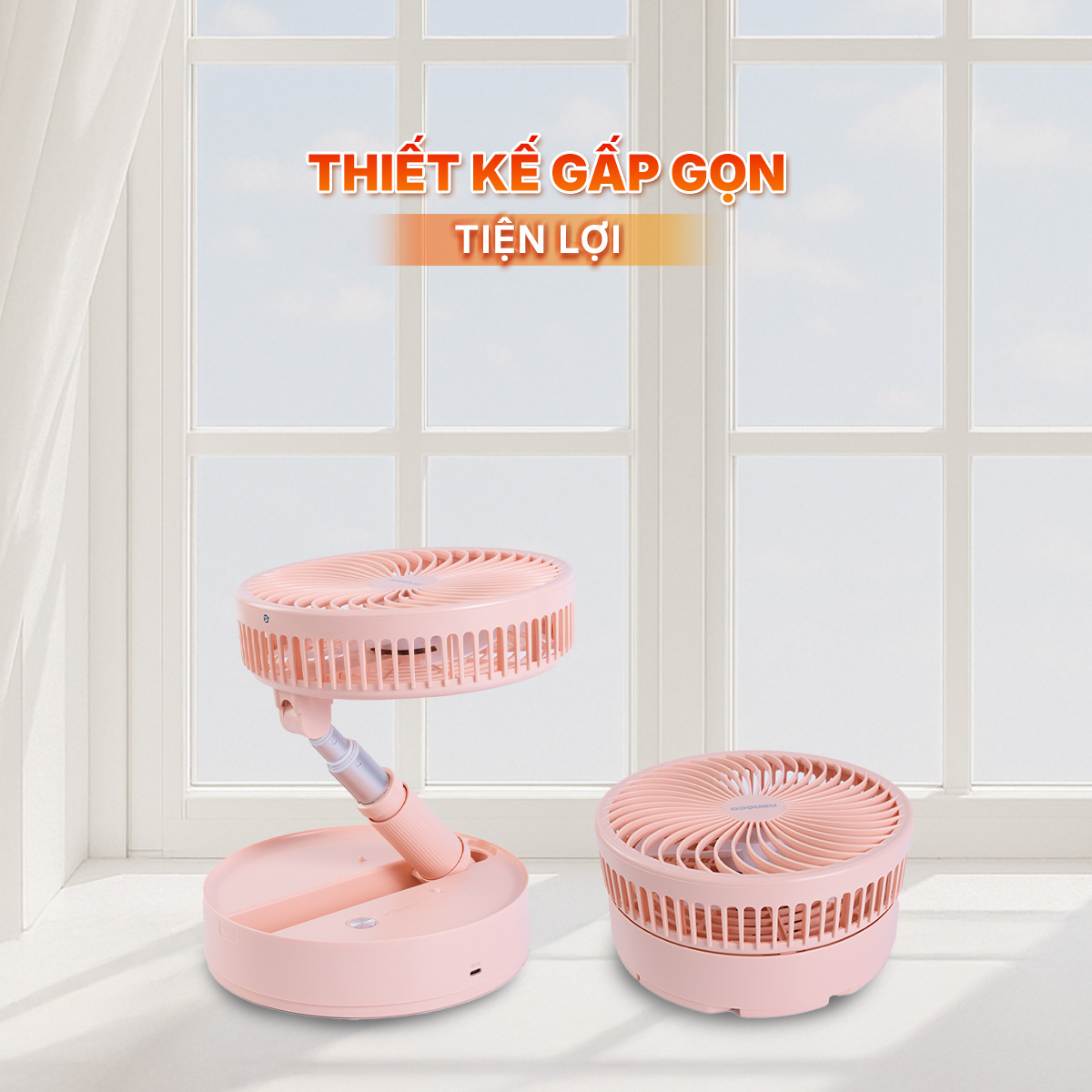 Quạt sạc điện Nanoco NFF1618W/P 4.5W