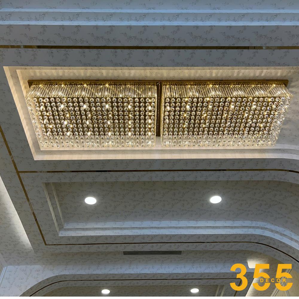 Đèn ốp trần pha lê 355 Decor OTPL32 L1150* W800*H350