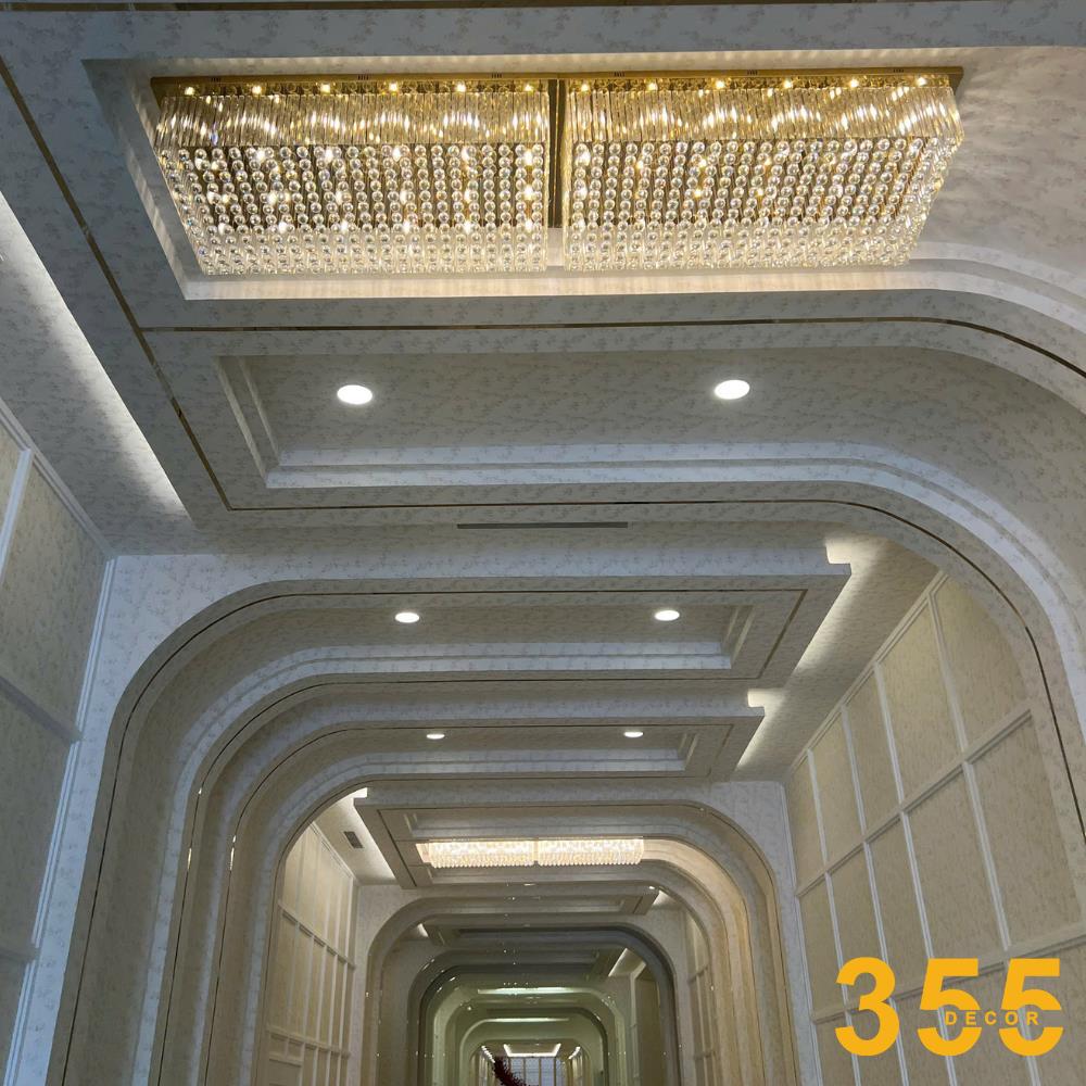 Đèn ốp trần pha lê 355 Decor OTPL32 L1150* W800*H350