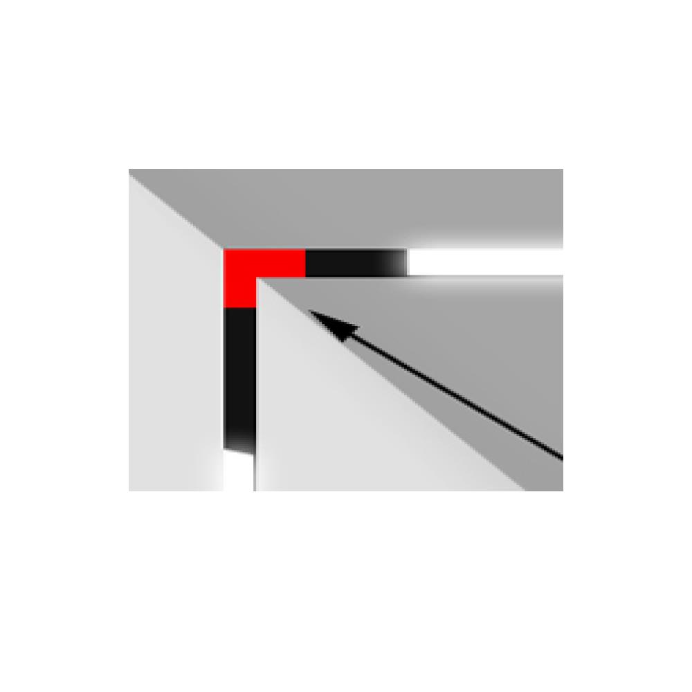 Đầu nối góc thanh ray nam châm lắp âm V1MT20