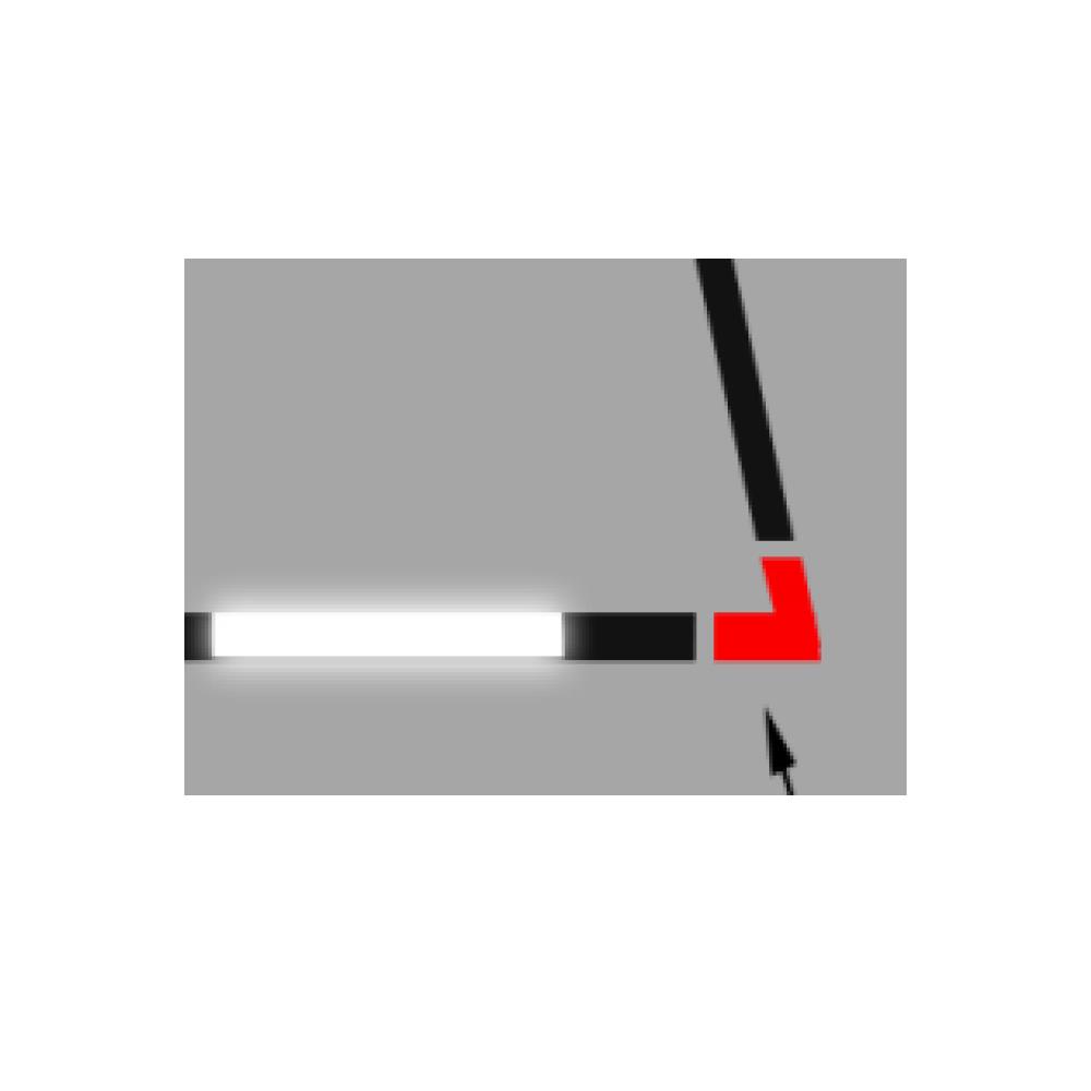 Đầu nối góc thanh ray nam châm lắp âm V1MT20