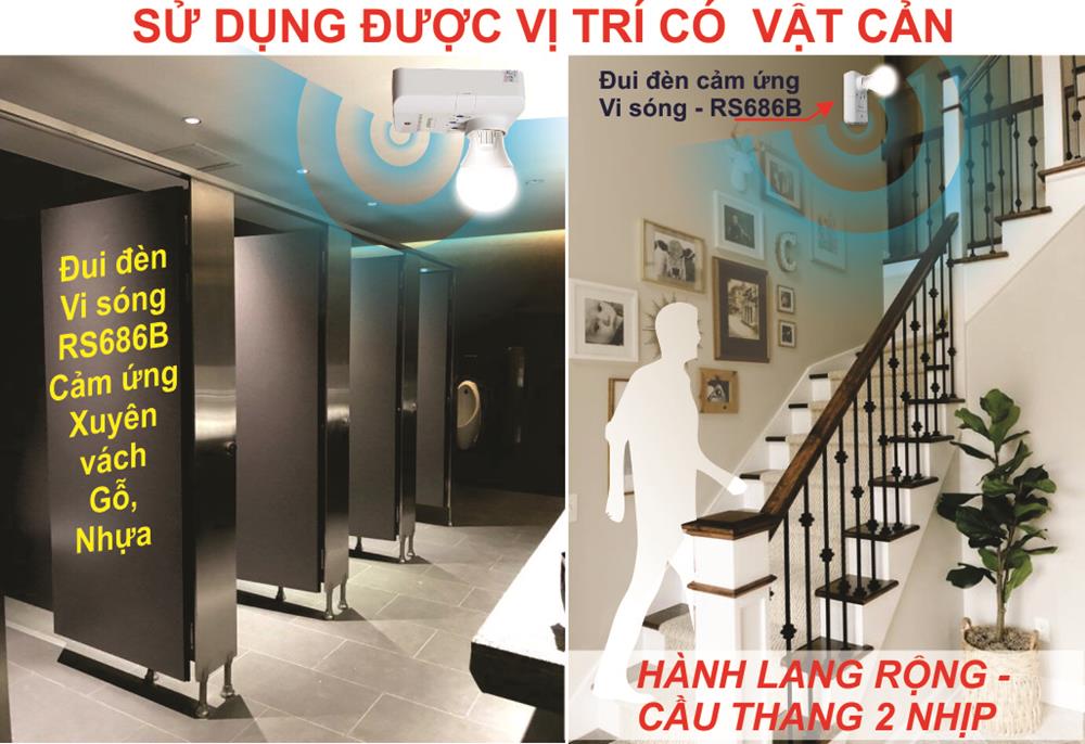 Ứng dụng có khu vực hành lanh, cầu thang, nhà vệ sinh…