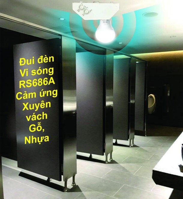 Đui đèn vi sóng RS686A có khả năng xuyên vật cản tốt