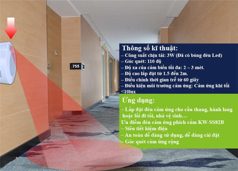 Ứng dụng công tắc cảm ứng phích cắm SS82B