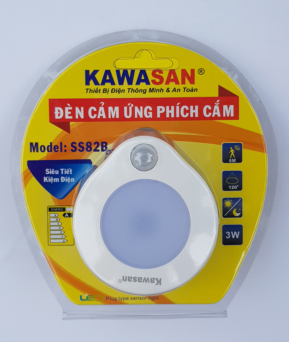Đèn cảm ứng phích cắm hồng ngoại SS82B