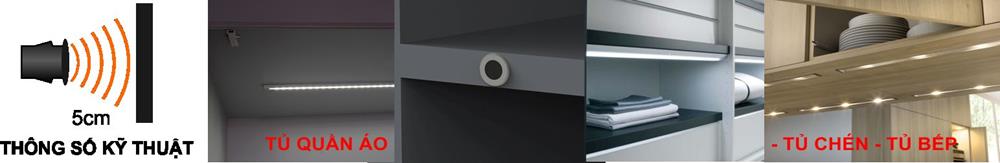 Khi cửa đóng trong khoảng 5cm thì đèn sẽ tắt đèn