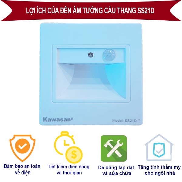 Lợi ích của đèn âm tường cầu thang SS21D