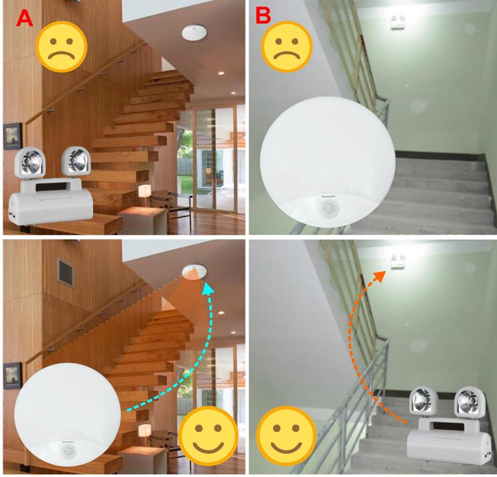 Lắp đặt ở khu vực chiếu nghỉ hành lang