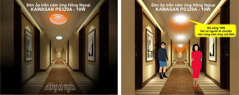 Thiết kế nhỏ gọn tiện dụng, có pin dự phòng chiếu sáng khẩn cấp 2-3 giờ