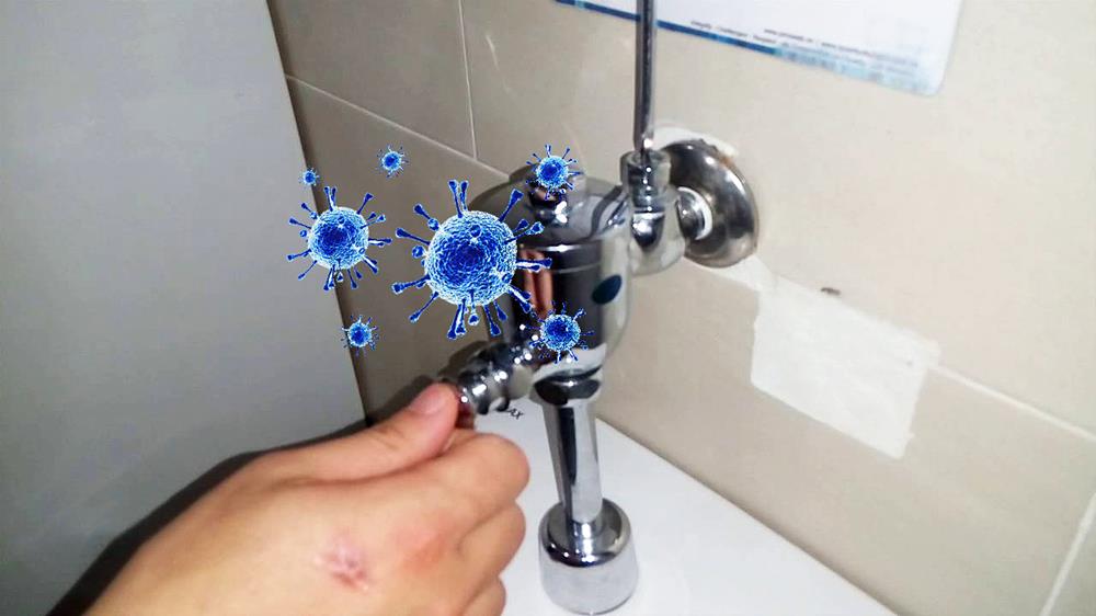 Tránh nguy cơ nhiễm khuẩn khi đụng chạm trực tiếp vào các van xả