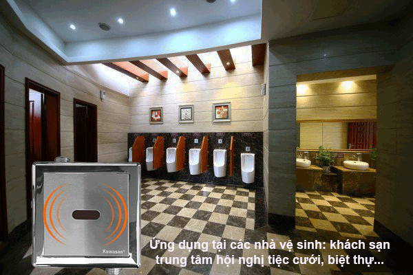 Cảm biến tiểu nam được ứng dụng ở nhiều khu vực 