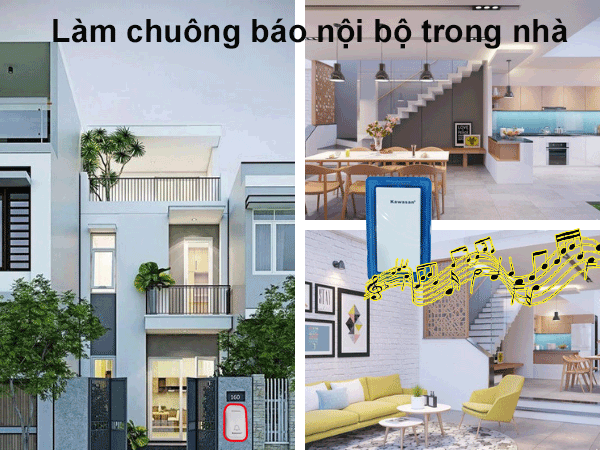 Làm chuông báo nội bộ trong nhà 
