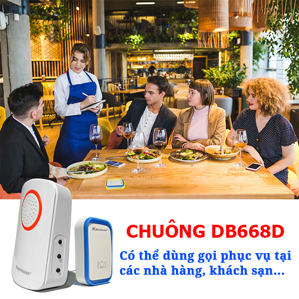 Các nhà hàng sử dụng làm nút gọi phục vụ giúp tăng tính chuyên nghiệp hơn