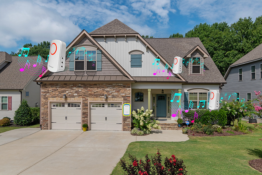 Chuông không dây Kawasan được ứng dụng làm chuông cửa