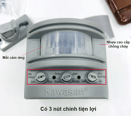 Thiết bị báo động độc lập trang bị nhiều nút chỉnh 