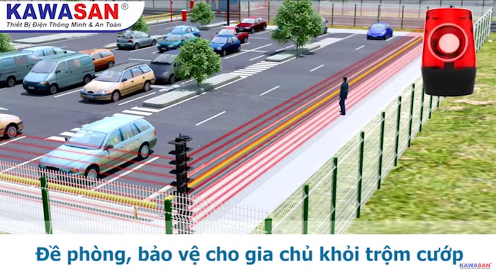Đầu báo beam phù hợp lắp cho nhà xưởng, kho bãi