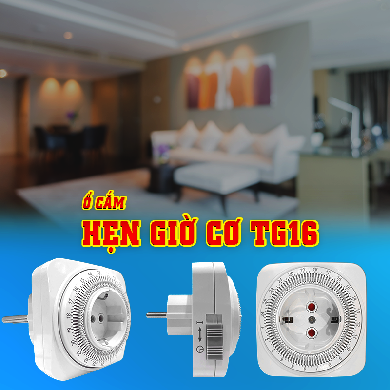 Ổ cắm hẹn giờ dân dụng TG16