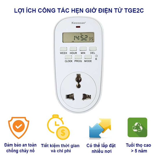 Ổ cắm điện TGE2C mang đến nhiều lợi ích cho người dùng