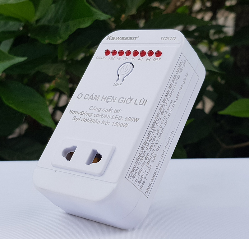 Ổ cắm hẹn giờ lùi TC01D-500W
