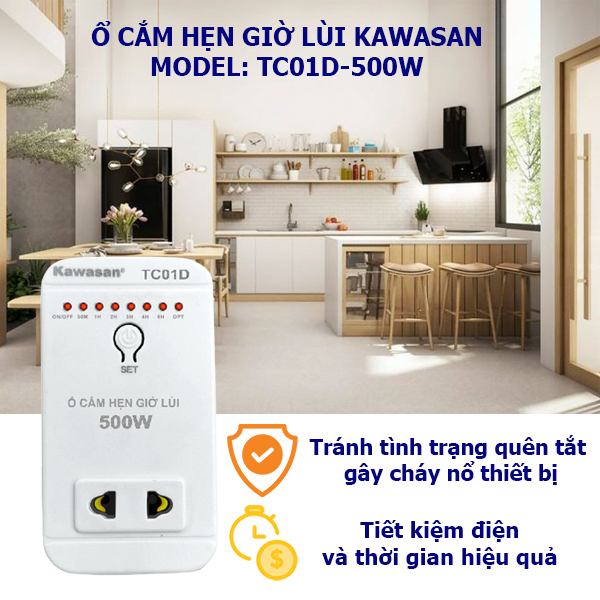 Lợi ích ổ cắm hẹn giờ lùi TC01D