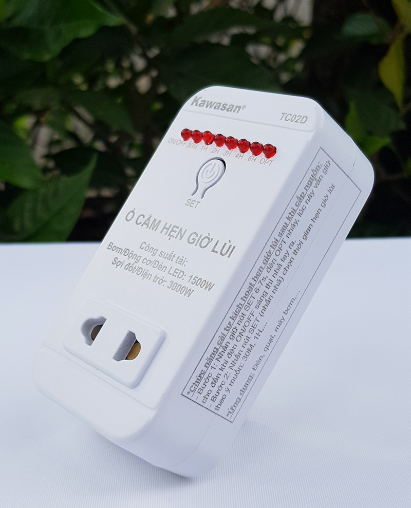 Ổ cắm hẹn giờ lùi TC02D
