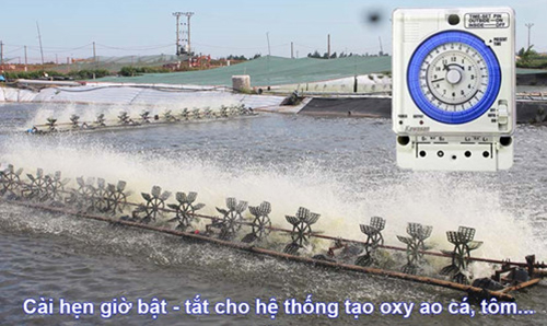 Dễ dàng bât- tắt máy tạo oxy cho ao cá, tôm
