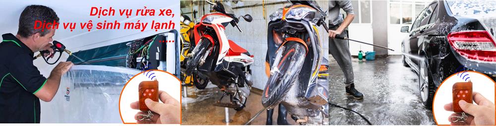 Tiện lợi cho các máy rửa xe máy vệ sinh điều hòa