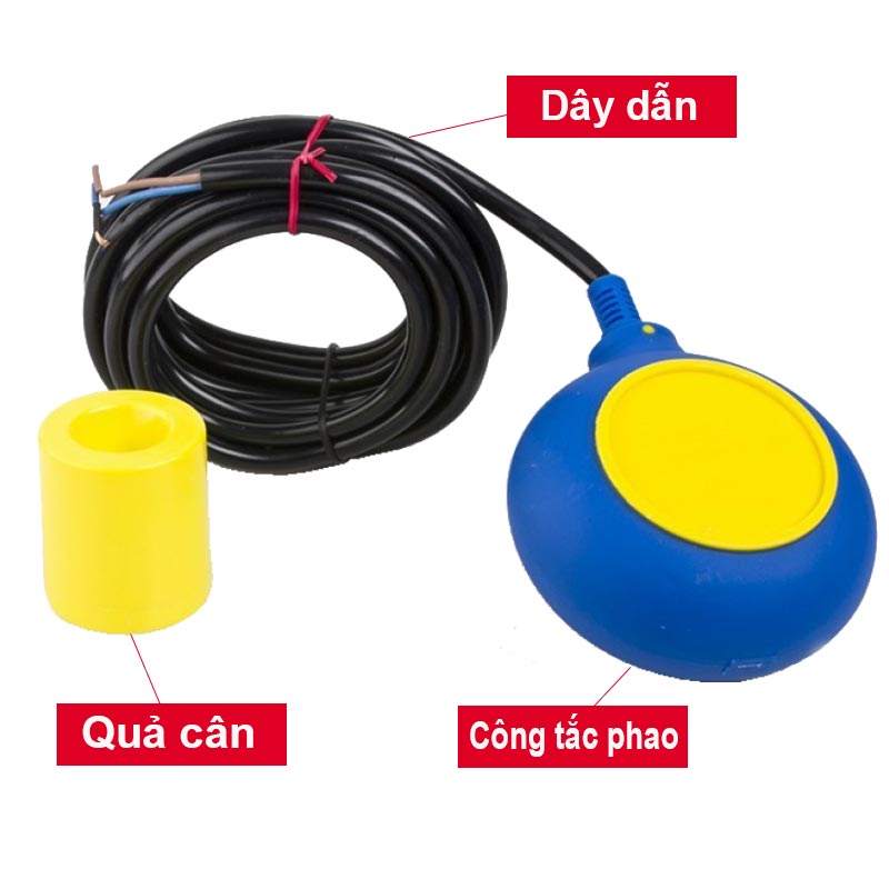 Cấu tạo chi tiết công tắc phao bơm M15-2M Cấu tạo chi tiết công tắc phao bơm M15-2M