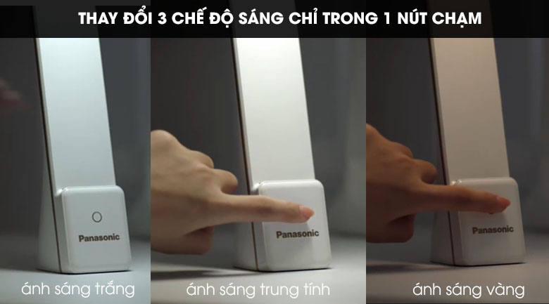 Đèn bàn sạc LED Panasonic HHGLT0339W88L Trắng