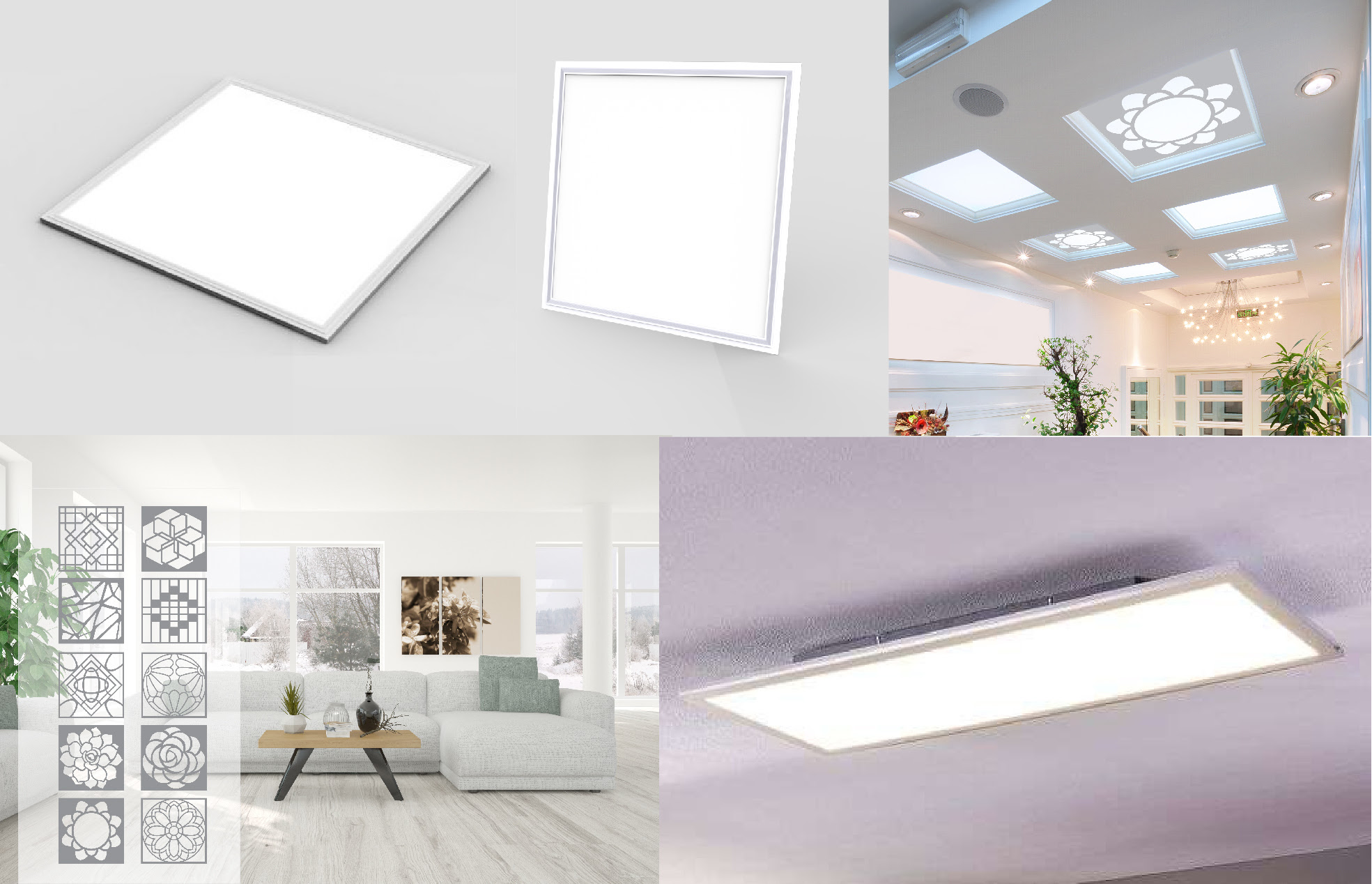 Đèn LED Panel có hoa văn trang trí
