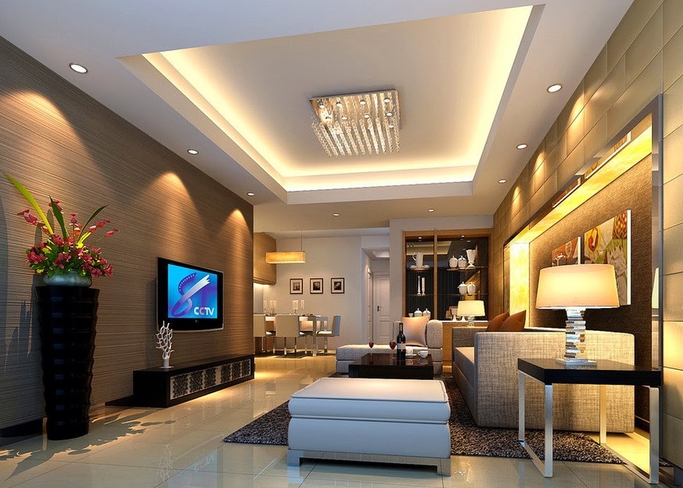 Đèn LED với ánh sáng dịu nhẹ giúp cán phòng thêm sang trọng