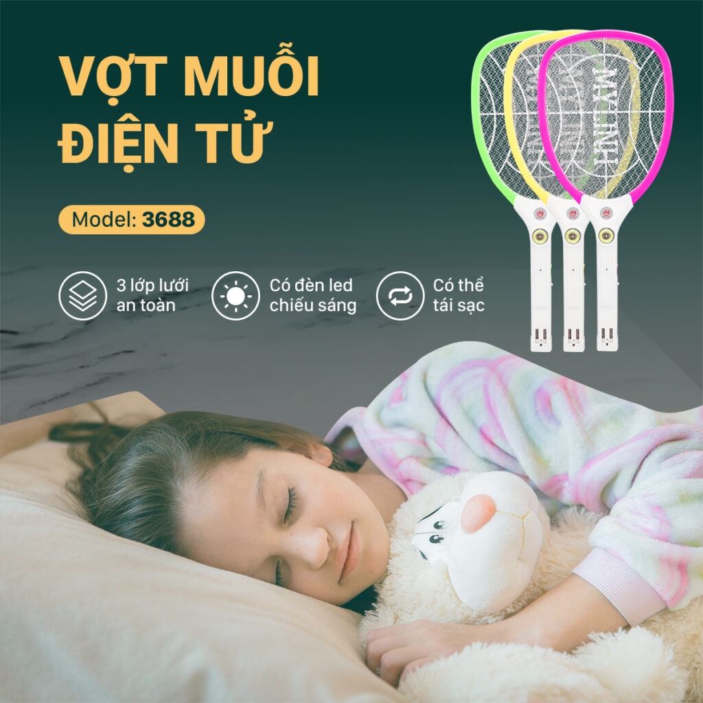 Vợt Muỗi Điện Tử 3688