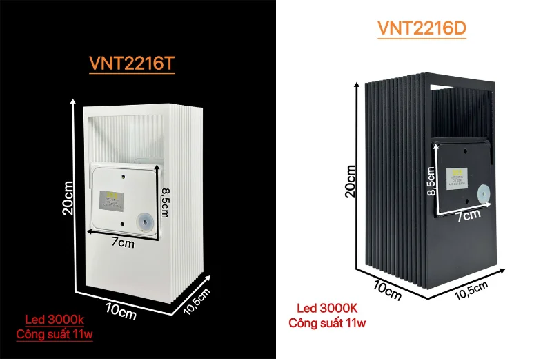 Kích thước Đèn Hắt Tường VNT2216