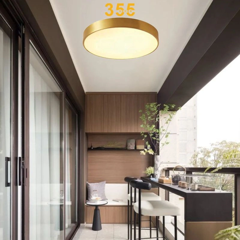 Đèn ốp trần đồng tròn OD02 - 355decor