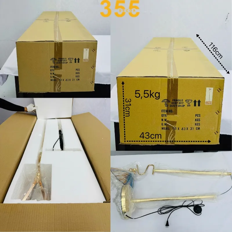 Quy cách đóng gói và thùng đựng